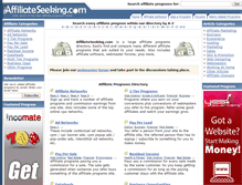 Tablet Screenshot of affiliateseeking.com
